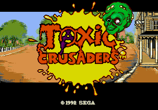 Заставка игры Toxic Crusaders